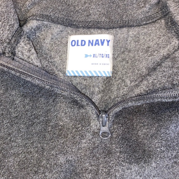 LIGHT GRAY 1/4 ZIP OLD NAVY - Picture 4 of 5